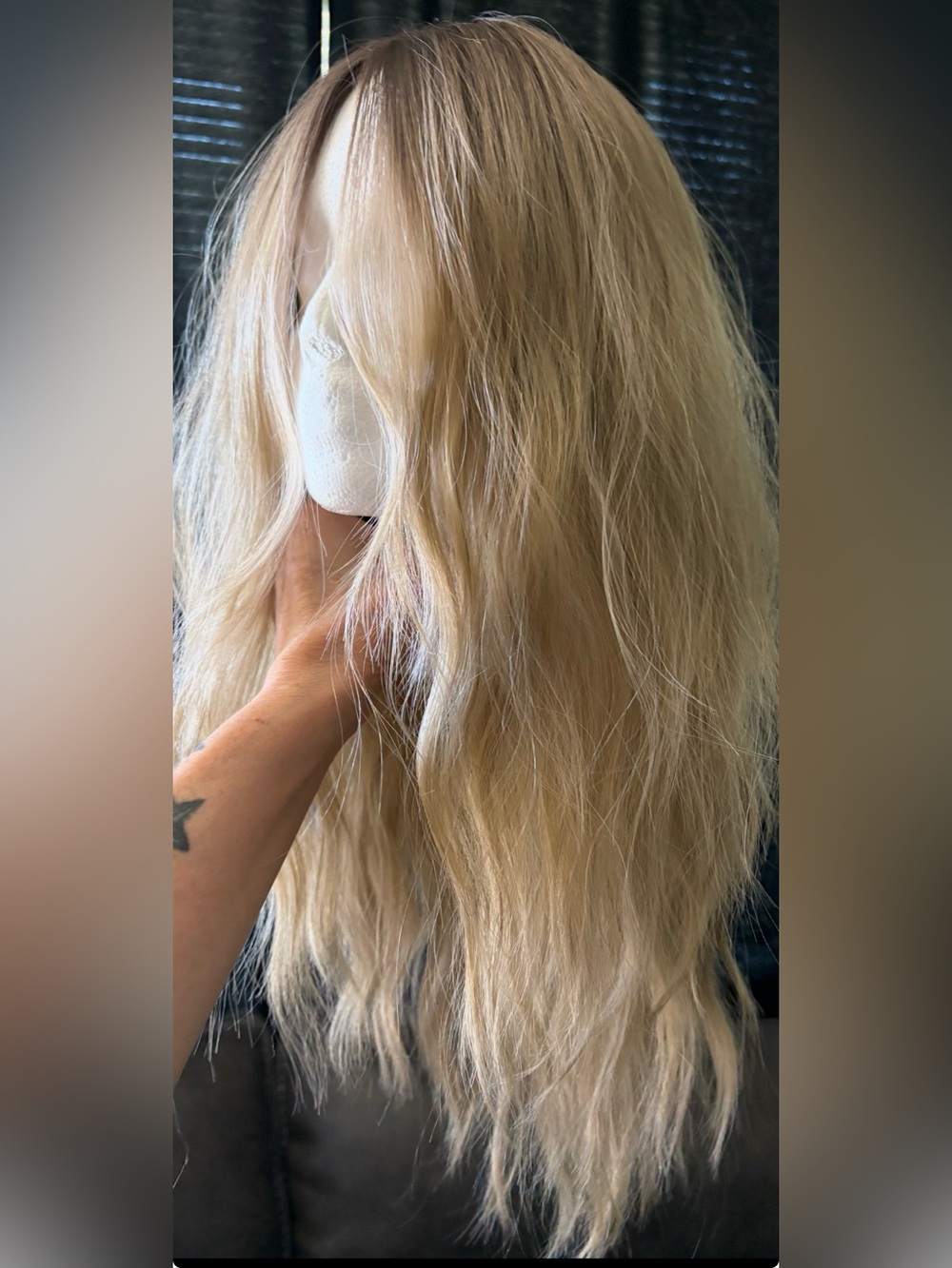 22’ Warm Blonde lace Wavy Wig